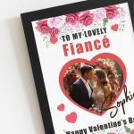 Valentines Day Gift For Fiance Personalised Framed Print