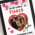 Valentines Day Gift For Fiance Personalised Framed Print