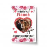 Valentines Day Gift For Fiance Personalised Print With Photo