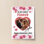 Valentines Day Gift For Fiance Personalised Print With Photo