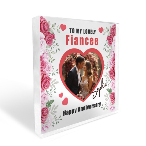 Gift For Fiancee Anniversary Personalised Anniversary Photo Sign