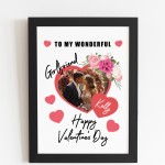 Valentines Day Gift For Girlfriend Personalised Framed Print