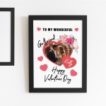 Valentines Day Gift For Girlfriend Personalised Framed Print