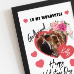 Valentines Day Gift For Girlfriend Personalised Framed Print