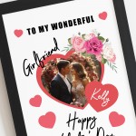 Valentines Day Gift For Girlfriend Personalised Framed Print