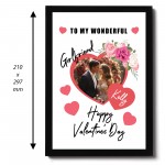 Valentines Day Gift For Girlfriend Personalised Framed Print