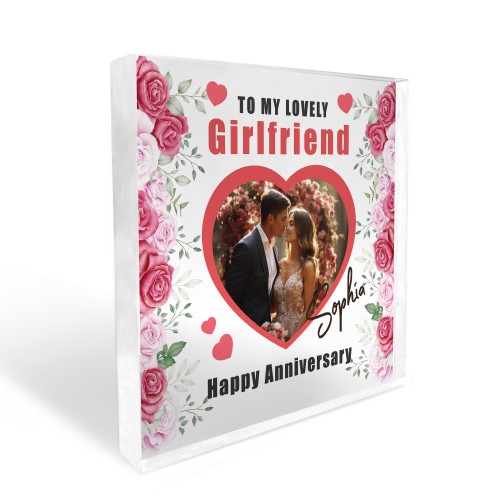 Romantic Gift For Girlfriend For Anniversary Personalised Block