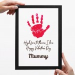 Valentines Day Gift For Mummy From Baby Framed Print Valentines