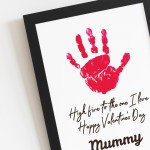 Valentines Day Gift For Mummy From Baby Framed Print Valentines