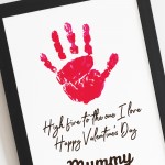 Valentines Day Gift For Mummy From Baby Framed Print Valentines