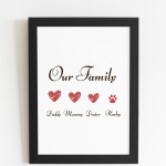 Personalised Sign For Family Home Sign Home Decor Couple Gift