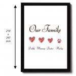 Personalised Sign For Family Home Sign Home Decor Couple Gift