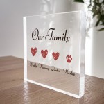 Personalised Our Family Plaque Gift For Family Friendship Gift