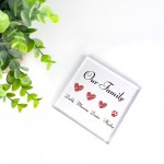 Personalised Our Family Plaque Gift For Family Friendship Gift