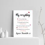 Personalised Valentines Anniversary Gift For Him Her Wife Gifts