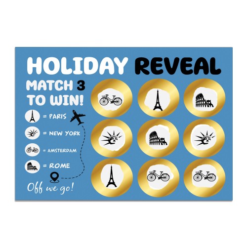 Holiday Reveal Scratch Card Surprise Amsterdam Edition Gift