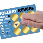 Holiday Reveal Scratch Card Surprise Amsterdam Edition Gift