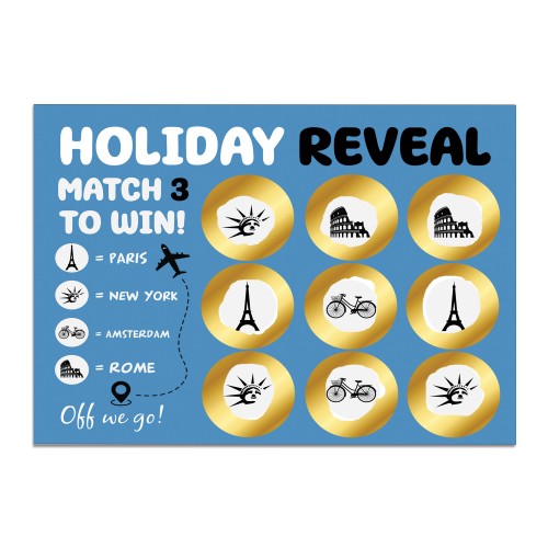 Holiday Reveal Scratch Card Surprise New York Edition Gift