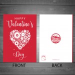 Romantic Valentine's Day Card For Husband Wife Boyfriend