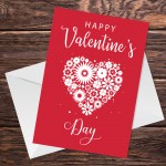 Romantic Valentine's Day Card For Husband Wife Boyfriend