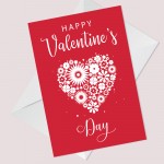 Romantic Valentine's Day Card For Husband Wife Boyfriend