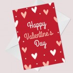 Happy Valentines Day Card For Him Her Boyfriend Girlfriend