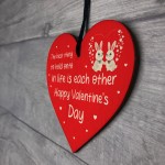 Happy Valentines Day Wooden Heart Gift For Couples Gifts For Him