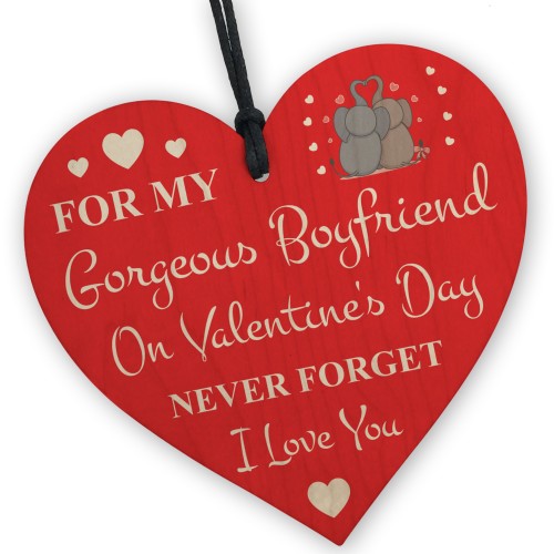 Valentines Day Gifts For Boyfriend Wooden Heart Keepsake Gift