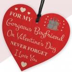 Valentines Day Gifts For Boyfriend Wooden Heart Keepsake Gift