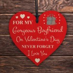 Valentines Day Gifts For Boyfriend Wooden Heart Keepsake Gift