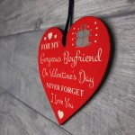 Valentines Day Gifts For Boyfriend Wooden Heart Keepsake Gift