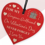 Valentines Day Gifts For Girlfriend Wooden Heart Keepsake Gift