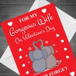 Valentines Day Card For Wife Happy Valentines Day Greeting Card 