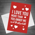 Funny Valentines Day Card Joke Romantic Card For Boyfriend