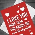 Funny Valentines Day Card Joke Romantic Card For Boyfriend