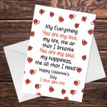 VALENTINES Day Card Husband Boyfriend Girlfriend Wife FIANCï¿½