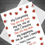 VALENTINES Day Card Husband Boyfriend Girlfriend Wife FIANCï¿½