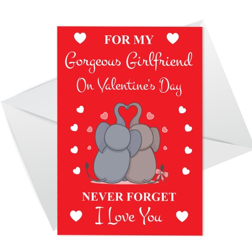 Valentines Day Card For Girlfriend I Love You Card