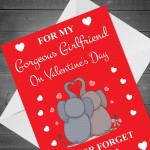 Valentines Day Card For Girlfriend I Love You Card