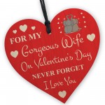 Valentines Day Gifts For Wife Wooden Heart Keepsake Gift