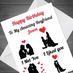 Birthday Card For Boyfriend Personalised Card For Boyfriend