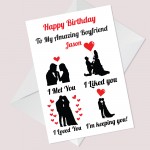 Birthday Card For Boyfriend Personalised Card For Boyfriend