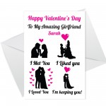 Personalised Valentines Day Card For Her Valentines Card