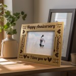 Happy Anniversary 7x5 Frame Couple Gifts For Anniversary 