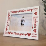 Photo Frame Gifts For Anniversary 1st 2nd 3rd 4th 5th 10th