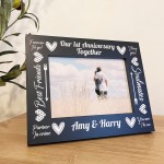 Our 1st First Anniversary Together 7x5 Frame Anniversary 