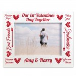 Personalised Photo Frame Gifts For 1st Valentines Gift