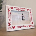 Personalised Photo Frame Gifts For 1st Valentines Gift