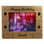 Birthday Personalised 7x5 Frame Gifts For Him Her Colleagues