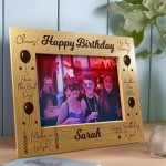 Birthday Personalised 7x5 Frame Gifts For Him Her Colleagues